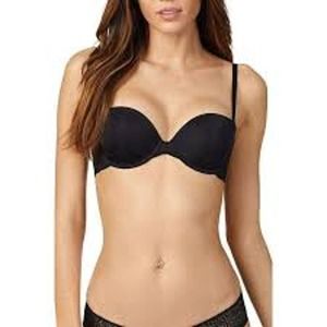 DKNY New Black Bra with Removable Straps Moderate Support & Lace 34D